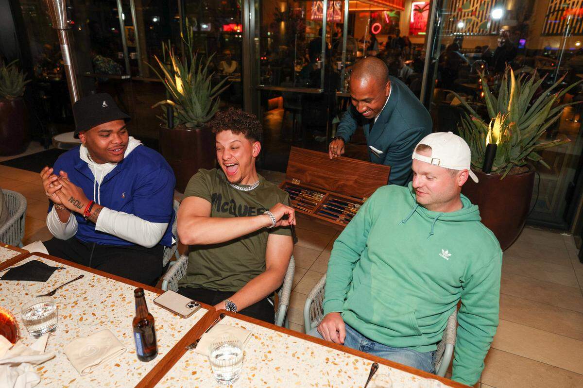 Patrick Mahomes and friends