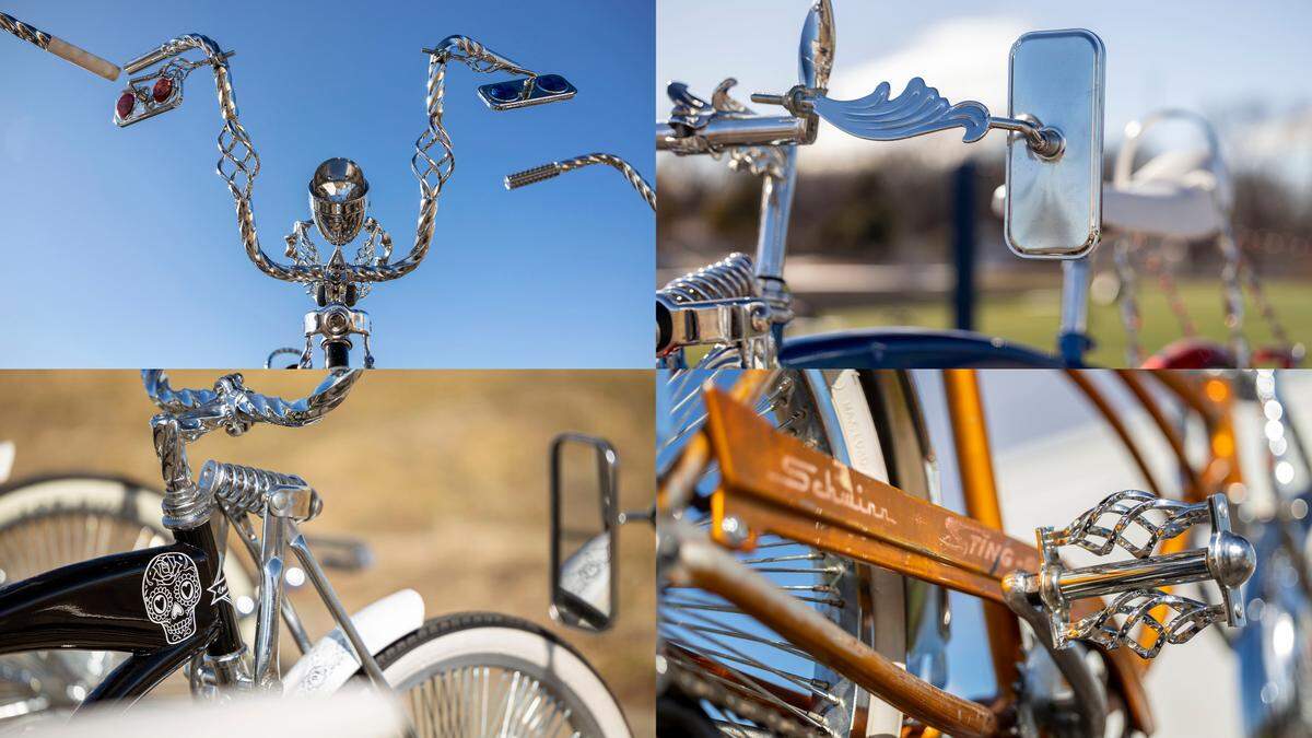 Chrome and intricately twisted metal are among the custom-built details making Olathe students’ lowrider bicycles one-of-a-kind pieces of art.