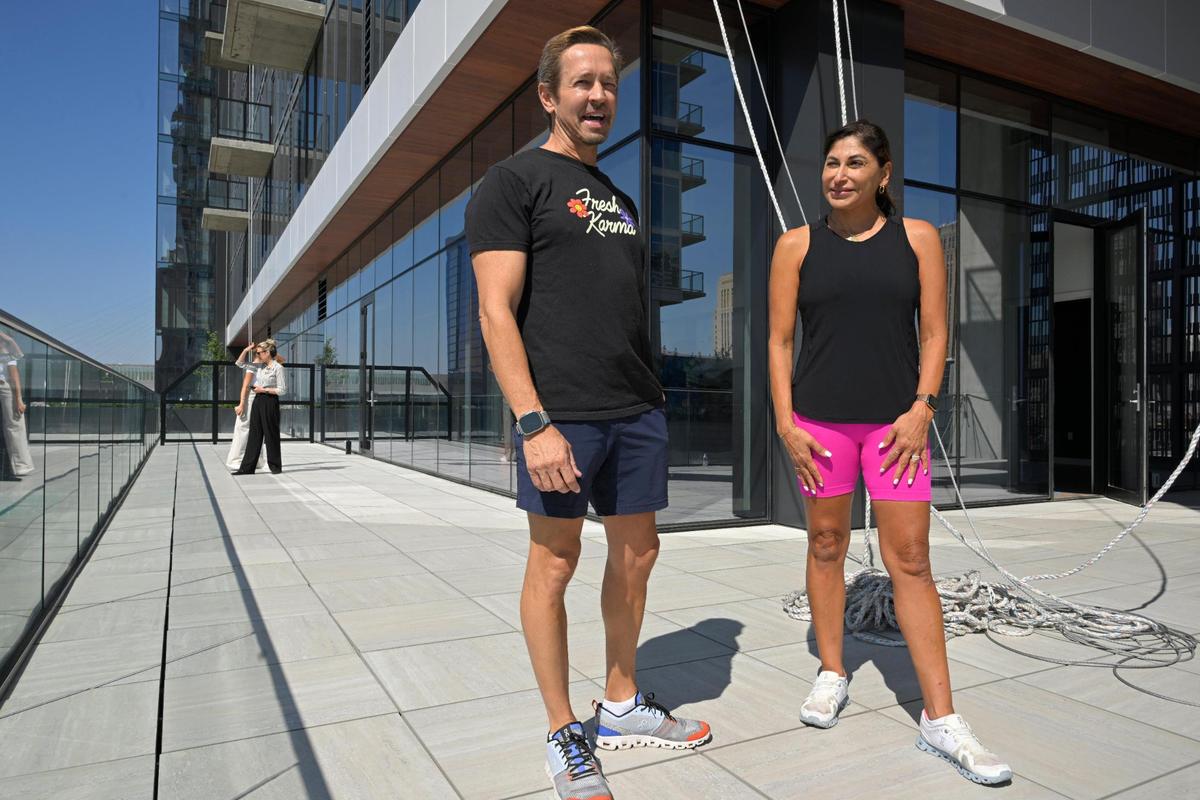 Tony and Tiffany Patton, local business owners, moved into a two-bedroom apartment Wednesday at Three Light Luxury Apartments. For the past five years, they’ve been living next door at the Two Light apartments. Their eighth-floor unit has a large, wrap around deck.