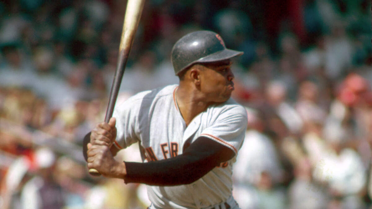 Former San Francisco Giants outfielder Willie Mays in the 1968 season.