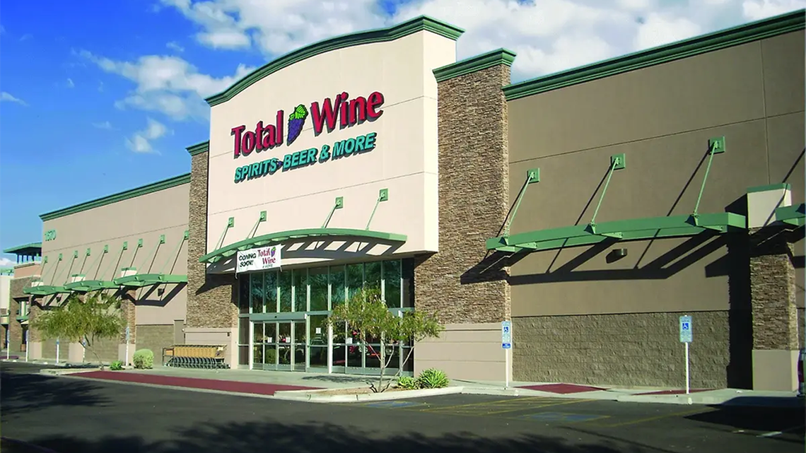 Total Wine & More carries a large variety of wine, beer and spirits.