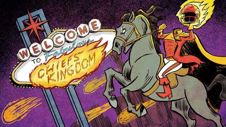 Download our exclusive Kansas City Chiefs vs. Las Vegas Raiders game-day poster