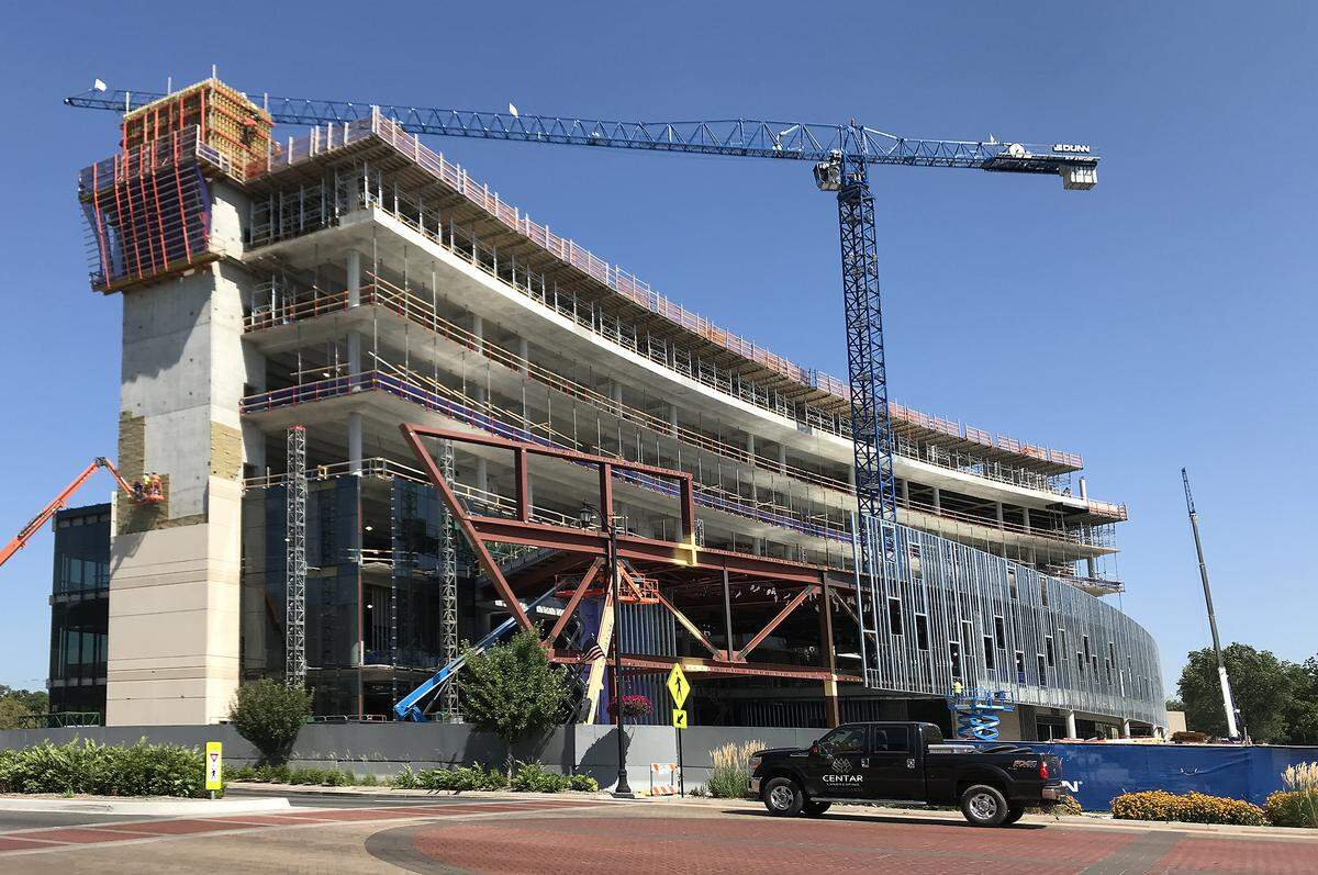 The new Johnson County Courthouse is slated to open in 2021 in downtown Olathe. It is on schedule and on budget, with a total cost of $193 million.