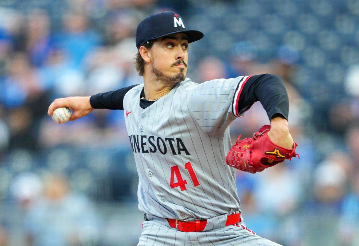 Minnesota Twins pitcher Joe Ryan got the start against the Royals for a Wednesday, April 9, 2025 Major League Baseball game at Kauffman Stadium in Kansas City.