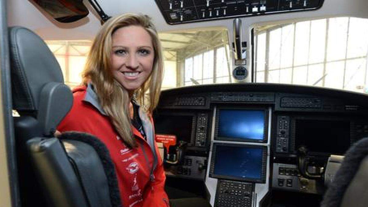 
Amelia Rose Earhart has met thousands of schoolchildren and aviation enthusiasts since her flight around the world.
