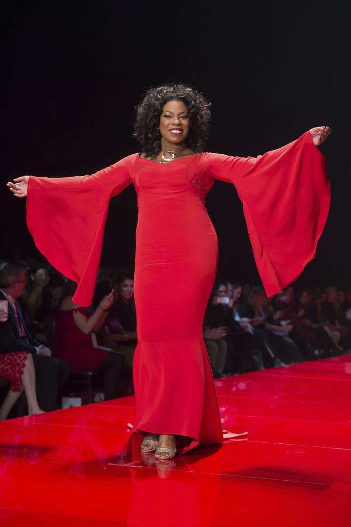 Actress Lorraine Toussaint wore bell sleeves during New York Fashion Week in February. Soon everyone else in America did too.