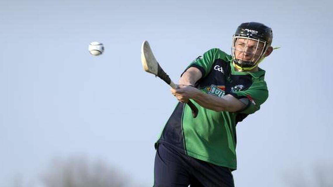 
As a member of the Kansas City Gaelic Athletic Club, Paul Cope competes in hurling with uses a wooden stick or hurley to strike a sliotar (leather ball).

