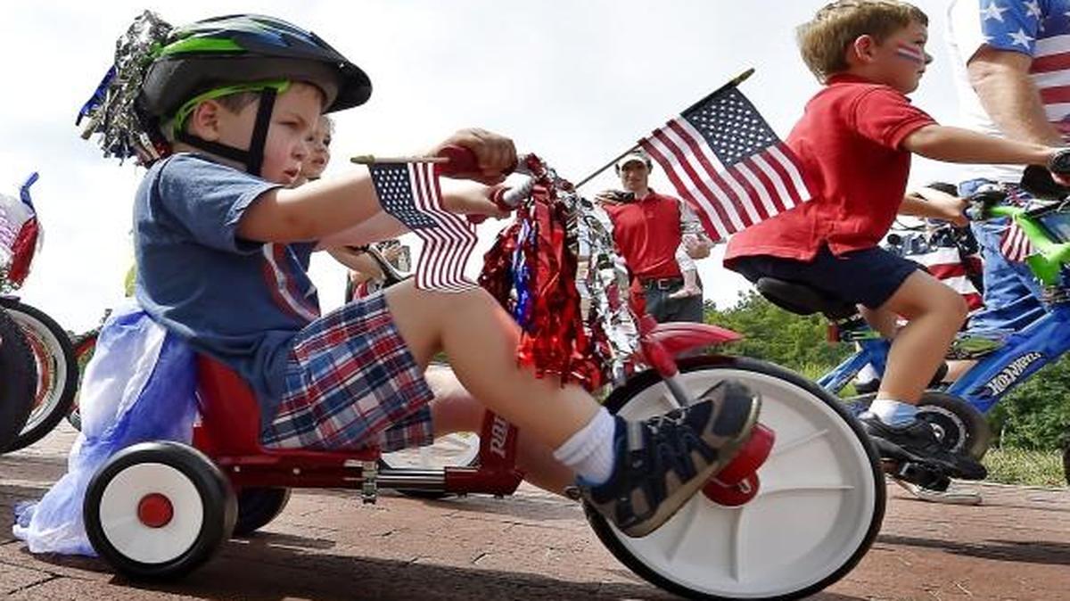 A bicycle parade was among many fun festivities at last year’s Fourth of July festivities at the Deanna Rose Children’s Farmstead in Overland Park, which was recently named one of America’s “happiest” cities by WalletHub.