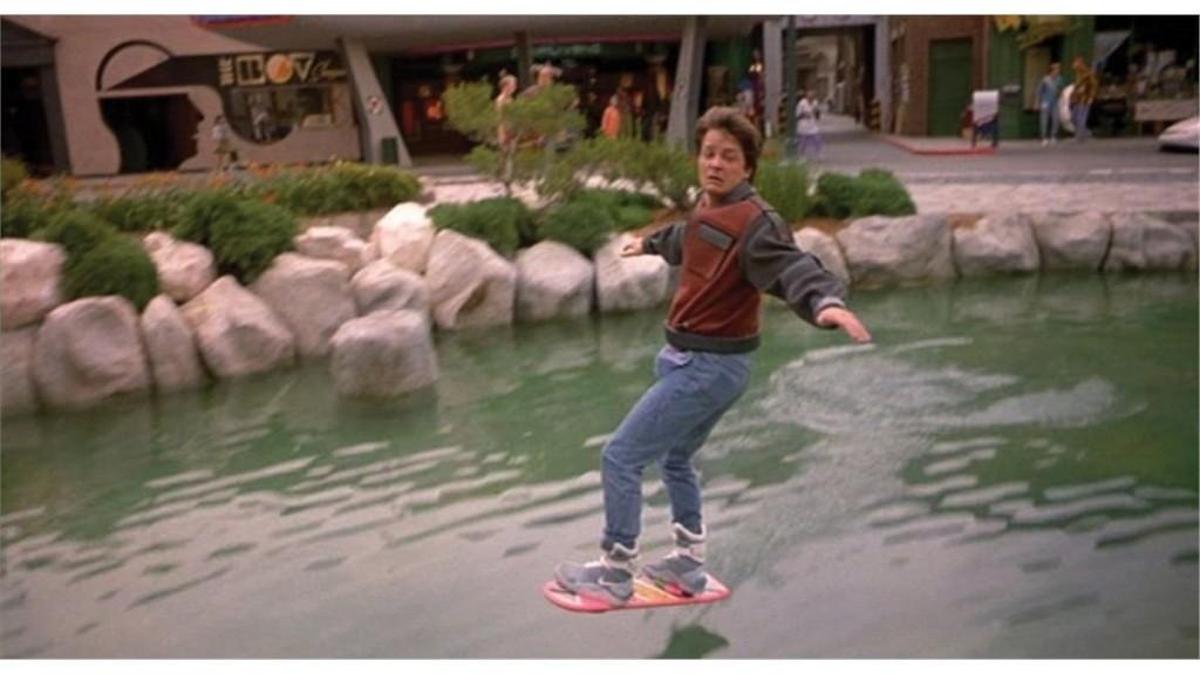 
In “Back to the Future Part II,” set in October 2015, Marty McFly uses a hoverboard, a mode of transportation that isn’t widely used — yet.
