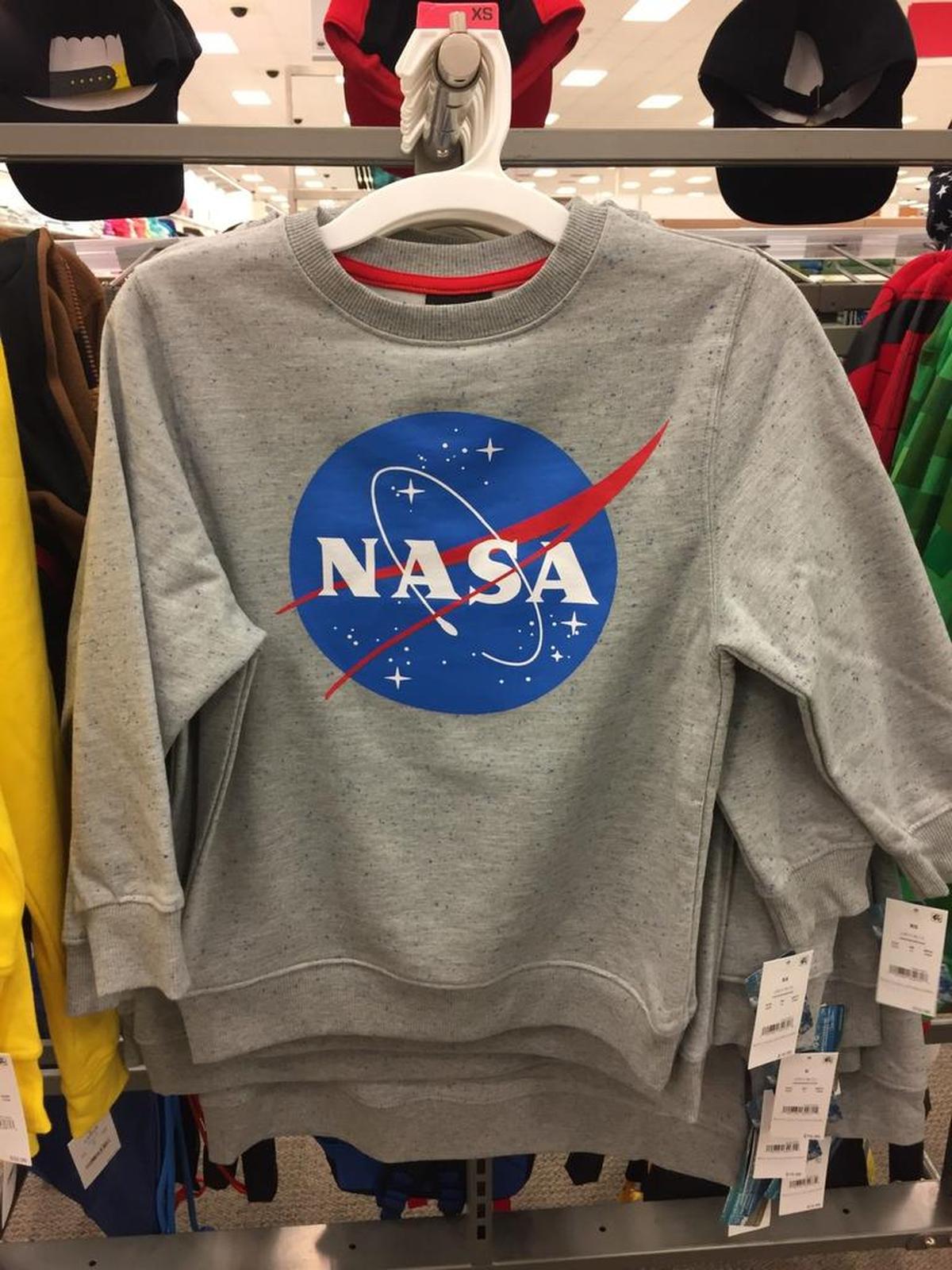 While you have to head to the boys section to find it, any future astronaut would be lucky to rock this NASA sweatshirt (EPC, $16.99).