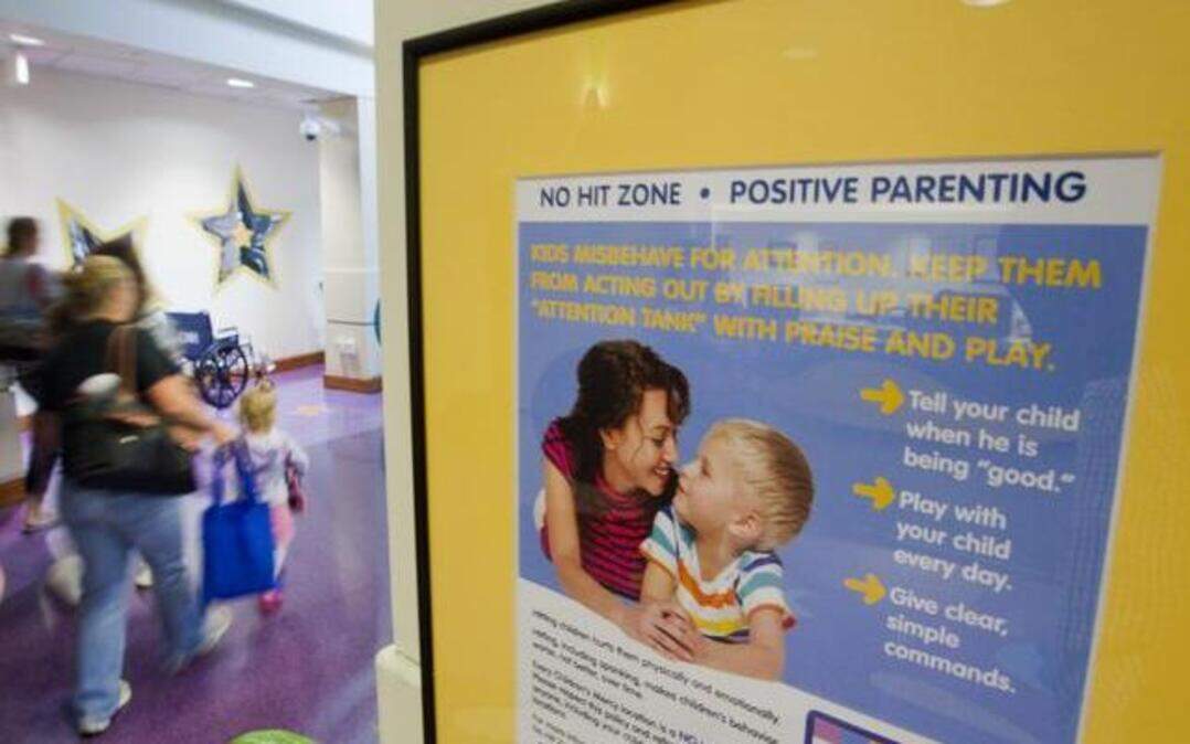 
Children’s Mercy Hospital has initiated a program to educate parents visiting the hospital with their children on methods to correct unruly behavior without striking their kids. Signs promoting the No Hit Zone program can be found all over the hospital.
