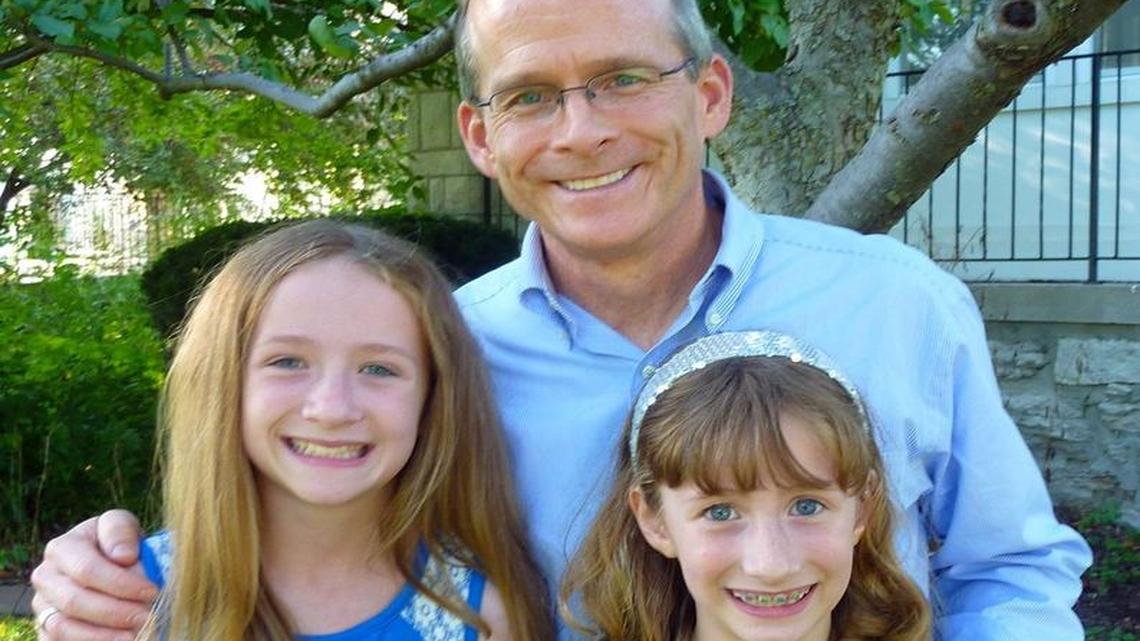 Jim Cosgrove and his daughters
