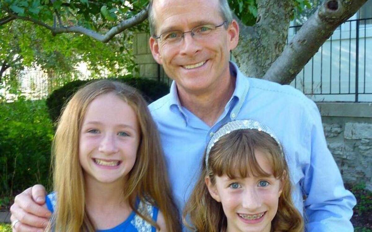 Jim Cosgrove and his daughters