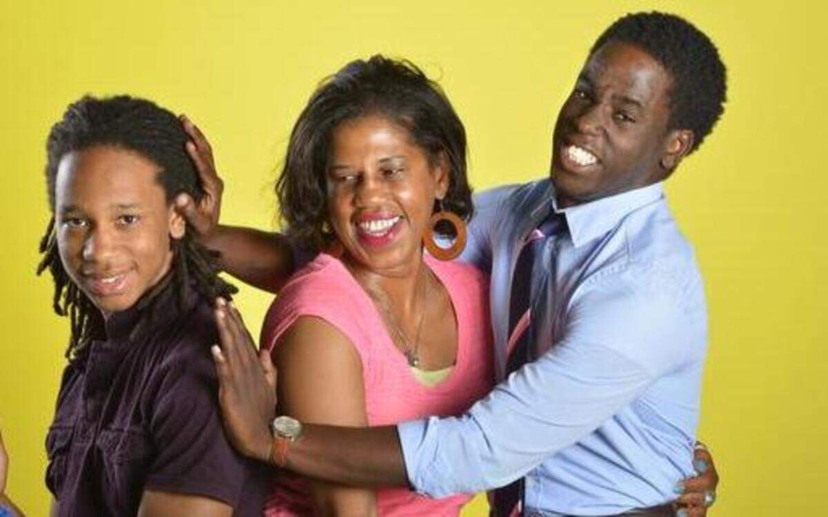 
 Mara Williams with Jordan and Trey 
