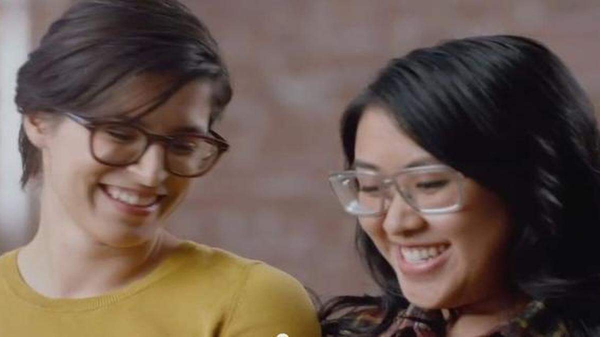 
Hallmark’s “Eugenia and Corinna” spot is one of a series of online Valentine’s ads featuring real-life couples.
