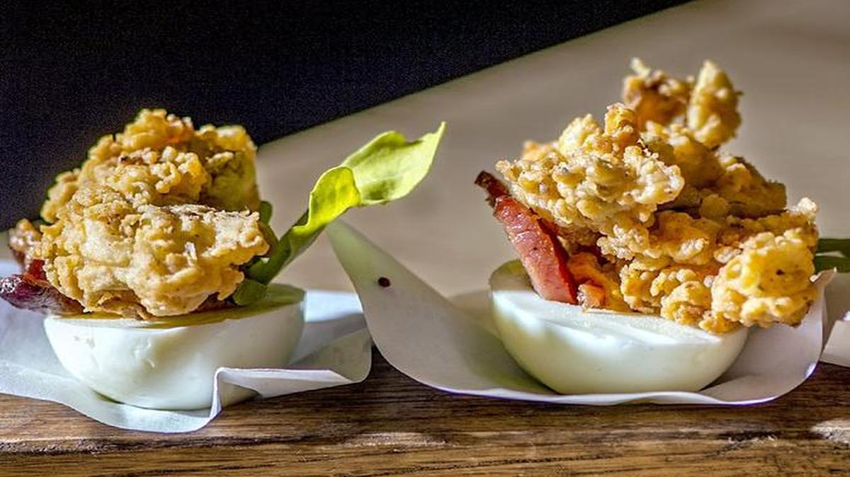 
The deviled oysters are a popular appetizer at Barrel 31.
