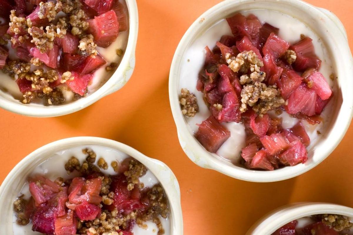 Roasted Rhubarb Parfaits
