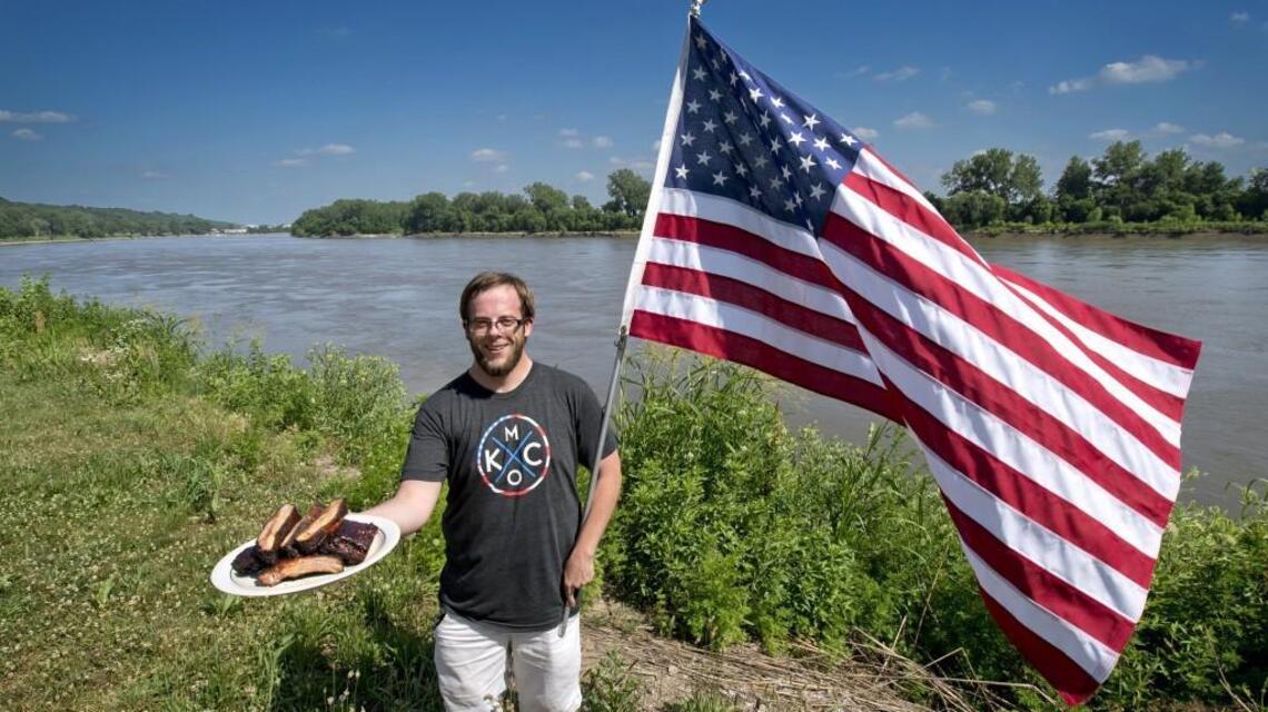 Northlander David Leader’s pork ribs get a patriotic nod