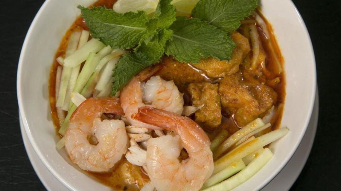 Spicy Malaysian curry dish is a colorful fusion of flavors