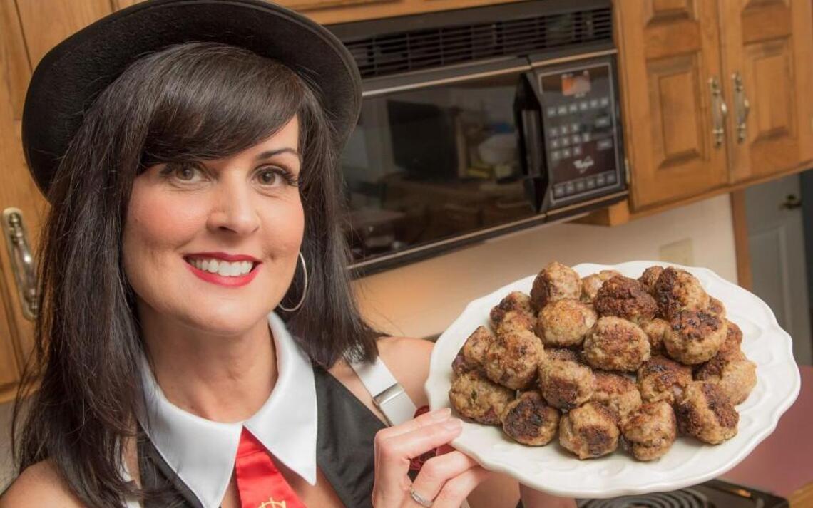 With leaner turkey and fresh basil, Brenda Walker’s meatballs vanish like magic