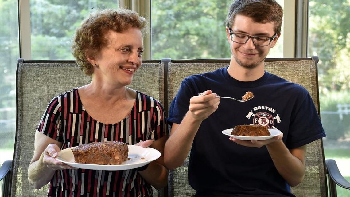 Jean Kieffer makes meatloaf for her son Elliott as a taste of home. Elliott missed that taste of home when he spent a year studying in Germany.