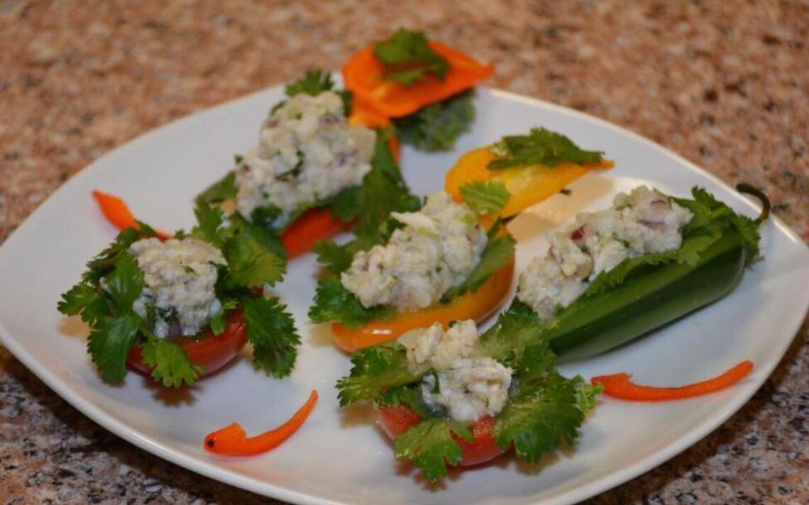 Mexican ceviche with tilapia and cucumber is healthy and zesty