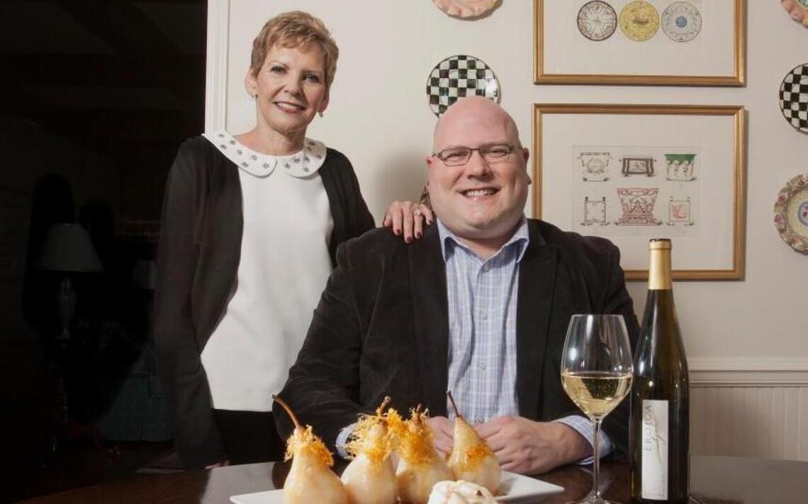 Poached pears star in Donna Asikainen’s elegant dessert