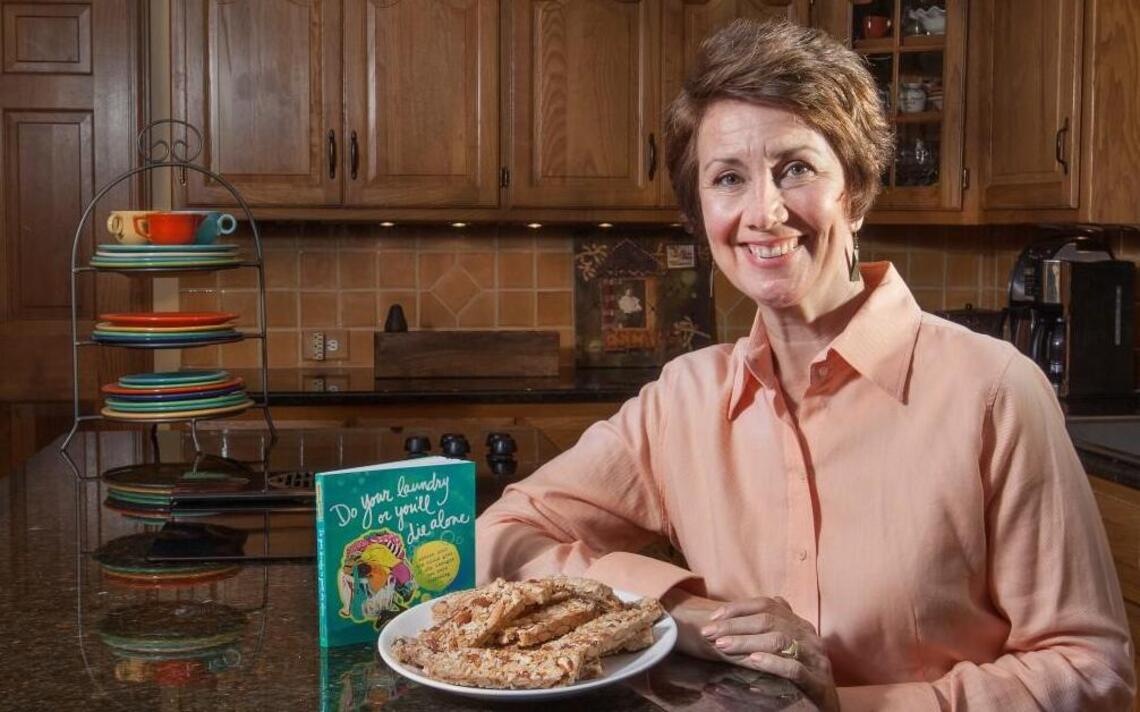 Almond Coconut Care Bars allow Becky Blades to send her daughters a hug