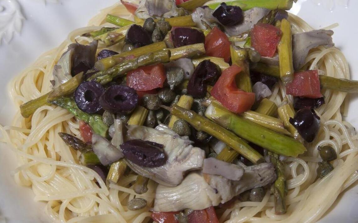 Madison Carlson’s Mediterranean Vegetable Pasta reflects her vegan lifestyle 