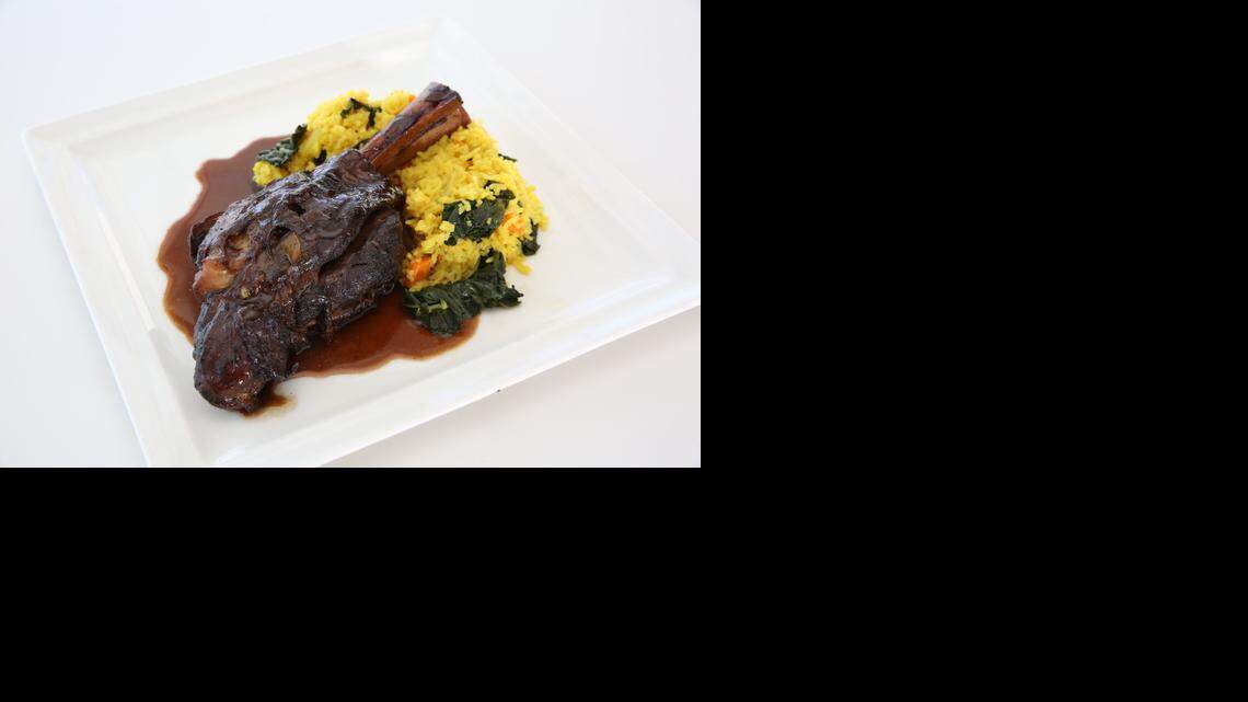 Lamb shanks are a comforting winter meal.