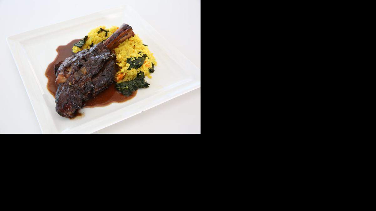 Lamb shanks are a comforting winter meal.