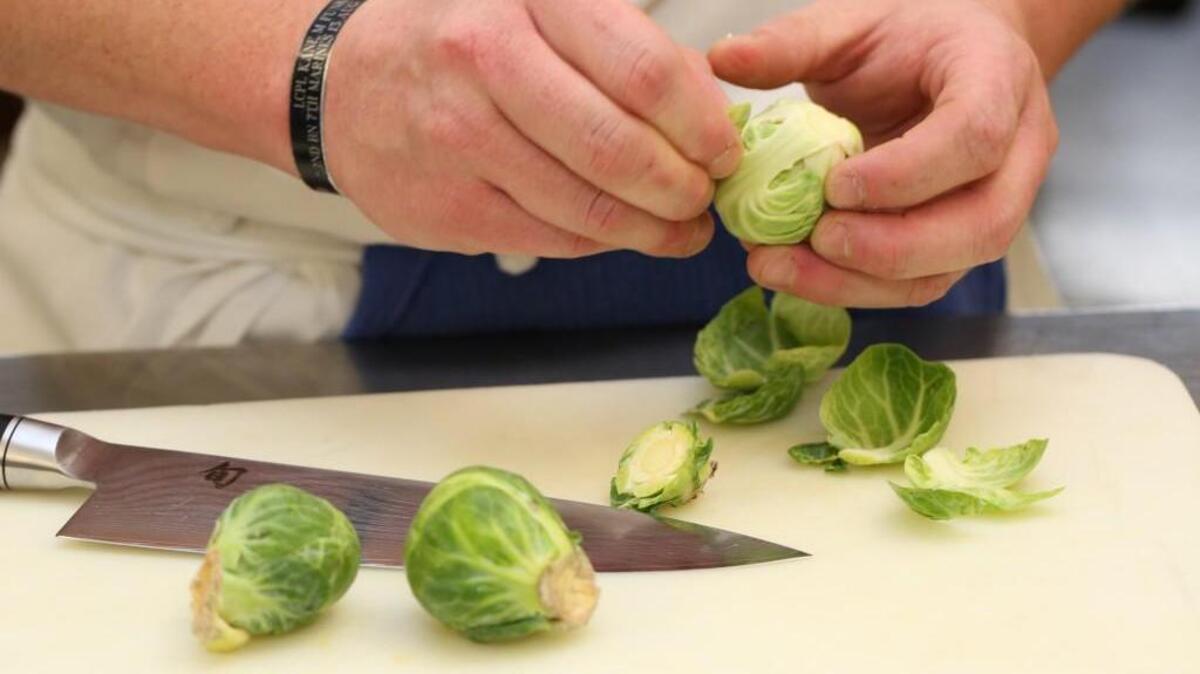Brussels spouts are excellent when prepared in an air fryer.