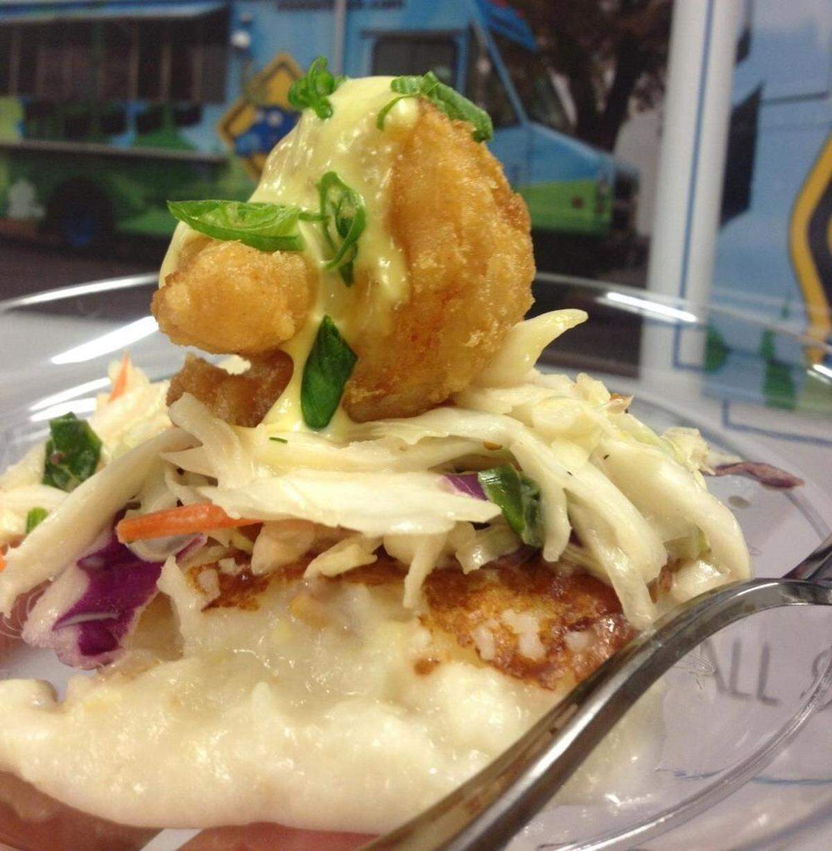 Shrimp and grits from The Moose Truck