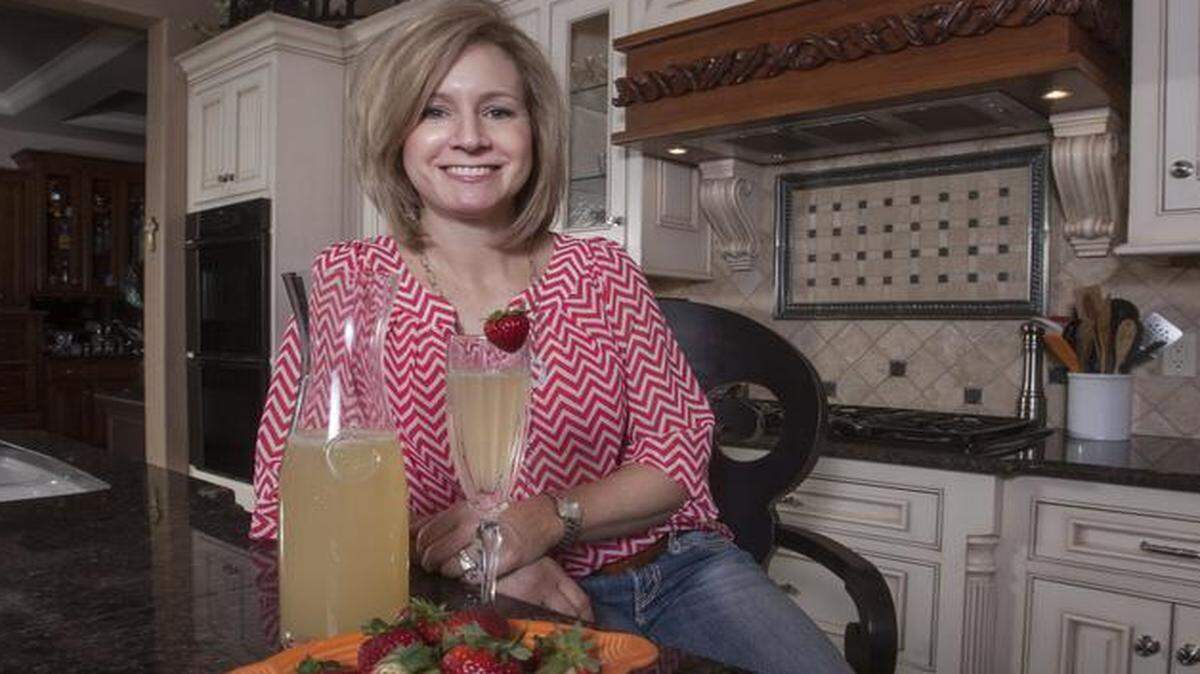 
Shelly Iseman of Leawood with her Honey Brunch Mimosas.

