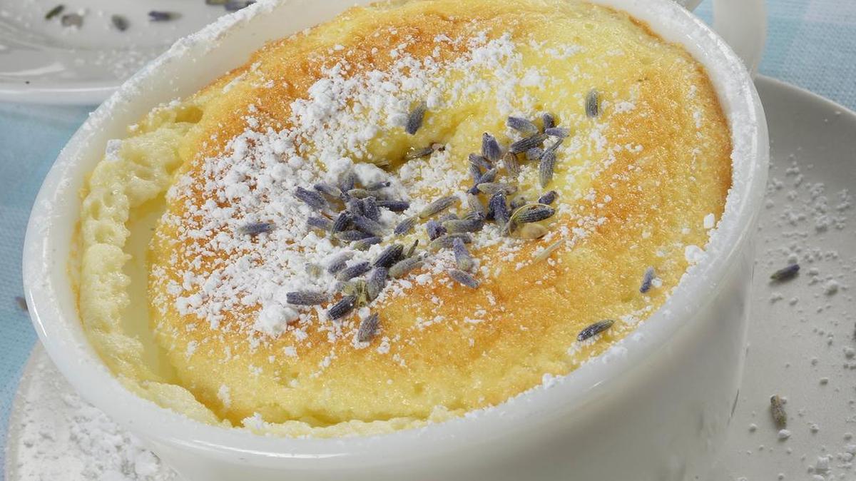 
Teacup Lavender-Lemon Souffles
