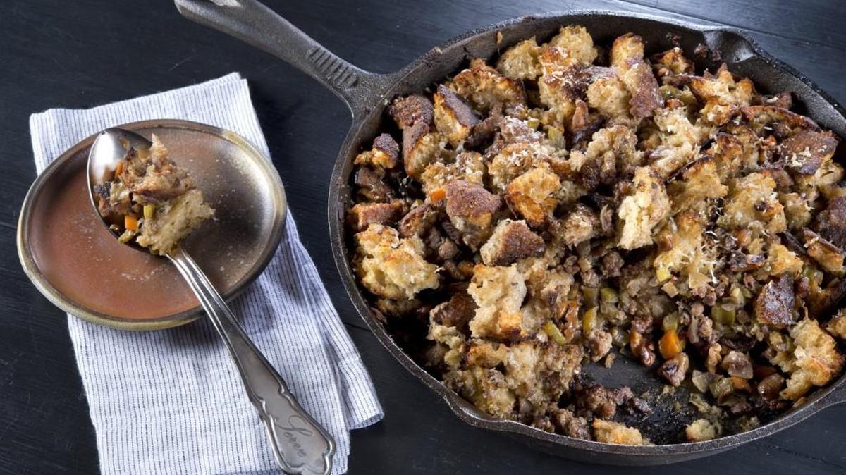 Ibis Bakery’s Cast-Iron Skillet Dressing, from Chris Matsch