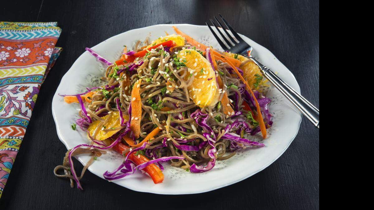 Earl Grey Soba Noodle Salad, from a recipe in “Steeped: Recipes Infused With Tea” by Annelies Zijderveld.