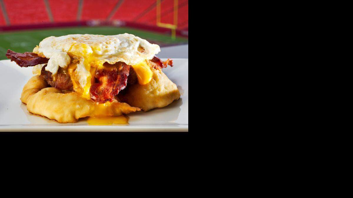 
New breakfast food items, including the Tailgate Stack, will be available at Arrowhead Stadium this season 
