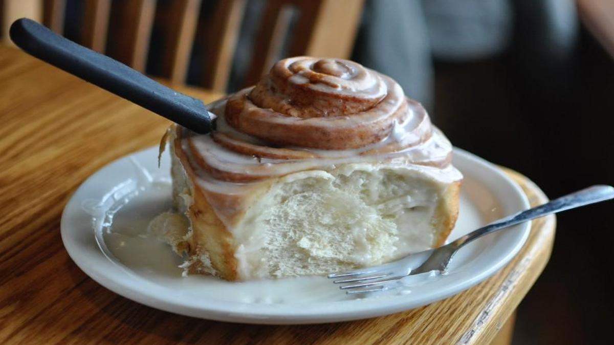 Corner Cafe makes some of the largest and softest cinnamon rolls in the Kansas City area.