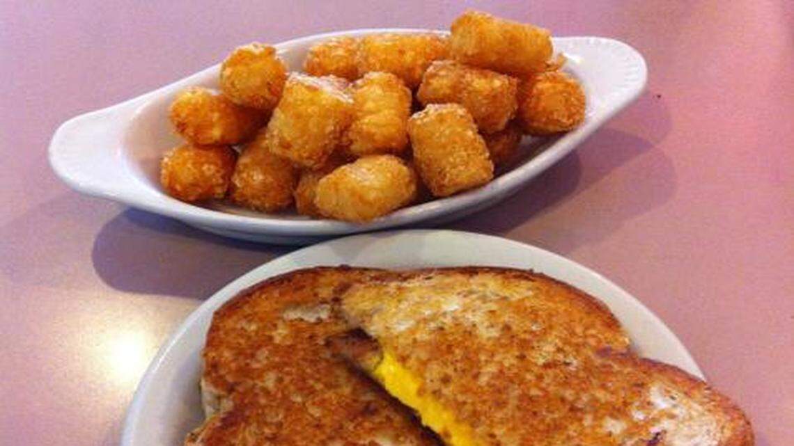 
A grilled cheese sandwich and an order of tater tots at Winstead’s will set you back just $4.88.
