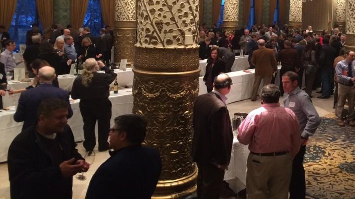 Wine experts evaluate the top Bordeaux wines at the annual Union de Grands Crus des Bordeaux at San Francisco’s St. Francis Hotel.