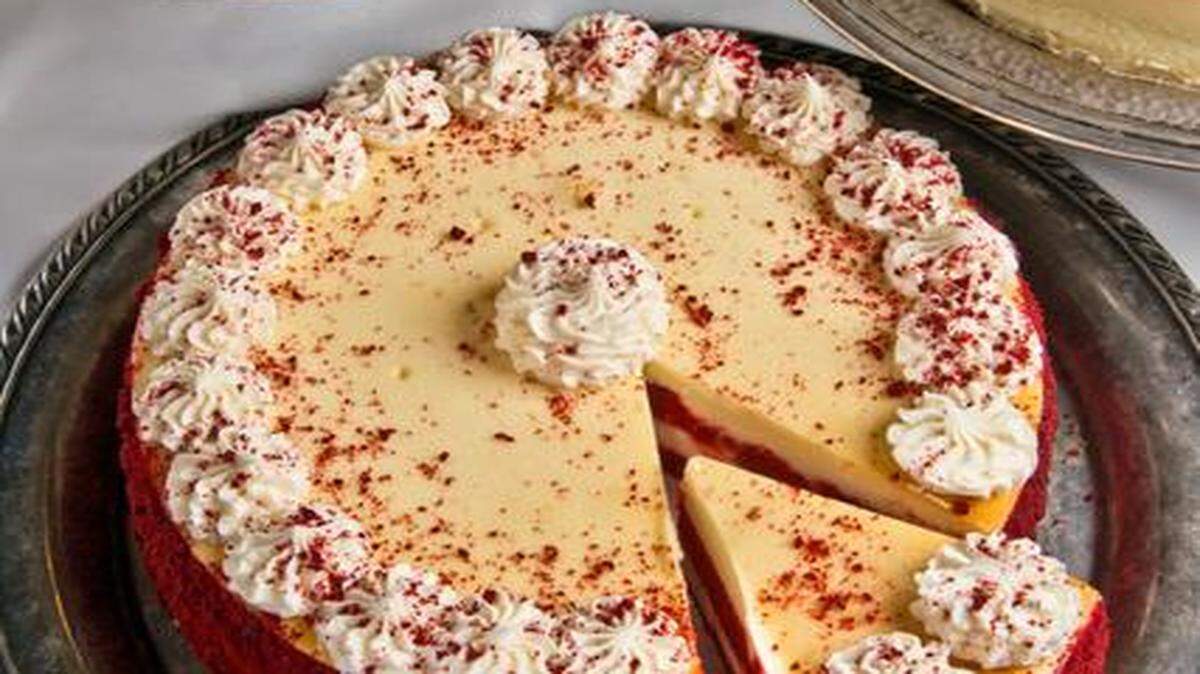 
Some popular cheesecakes from Cowtown Cheesecake Co. are (clockwise from front): Four-layer Red Velvet cheesecake, Turtle cheesecake and Kansas Cream with a cherry topping.
