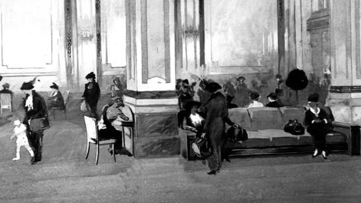 On the east side of Union Station, ladies could wait in comfort, away from the prying eyes of traveling salesmen.