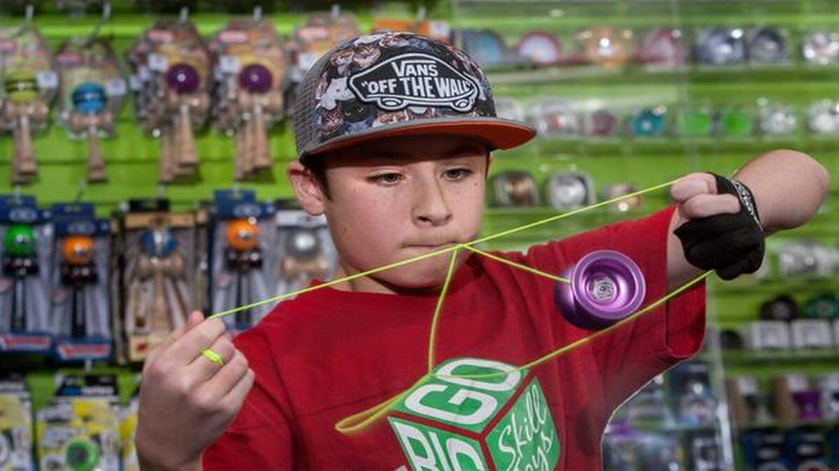 
Zach Compton, 11, of Kansas City took second place in his age division for freestyle yo-yoing at a Go Big Skills contest in December, held at the store in Shawnee. 
