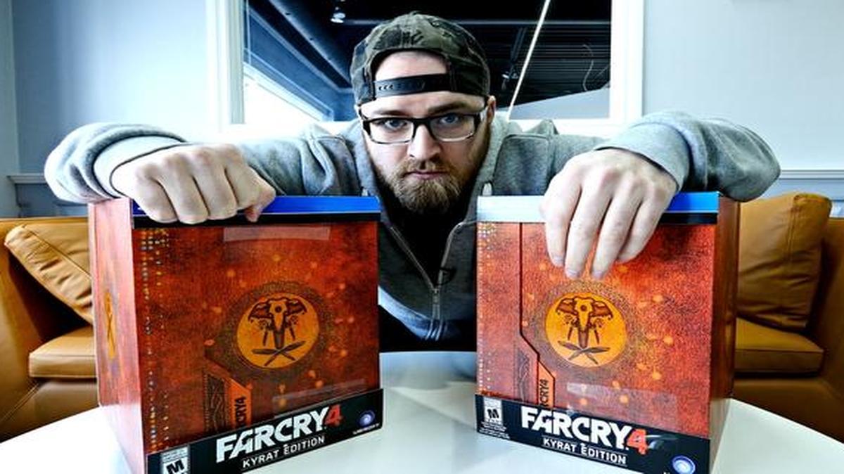 
With his Unbox Therapy, Lewis Hilsenteger of Toronto unveils a range of tech products on YouTube, such as the Far Cry 4 Kyrat Edition video game set. 
