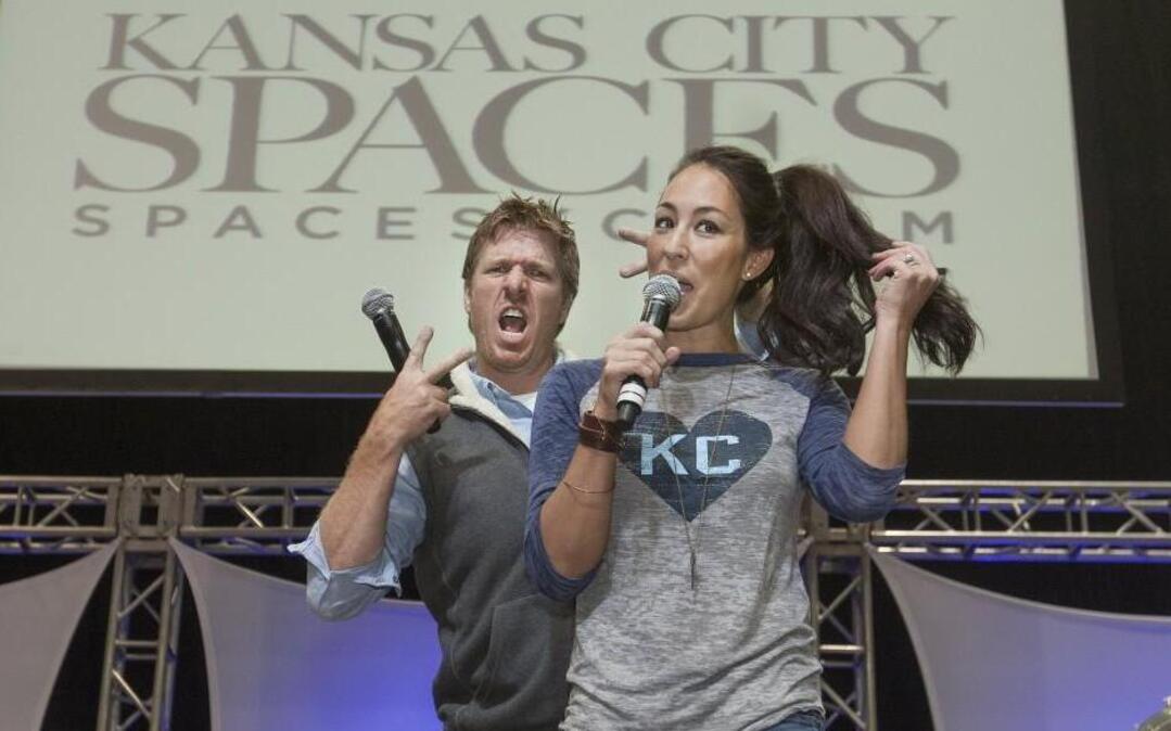 Chip and Joanna Gaines at the 2015 Greater Kansas City Home Show.