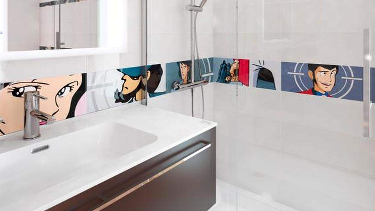 
Del Conca, the Italian ceramics company, has created a tile collection featuring images from Lupin III, a cartoon series by Japanese manga artist Monkey Punch.
