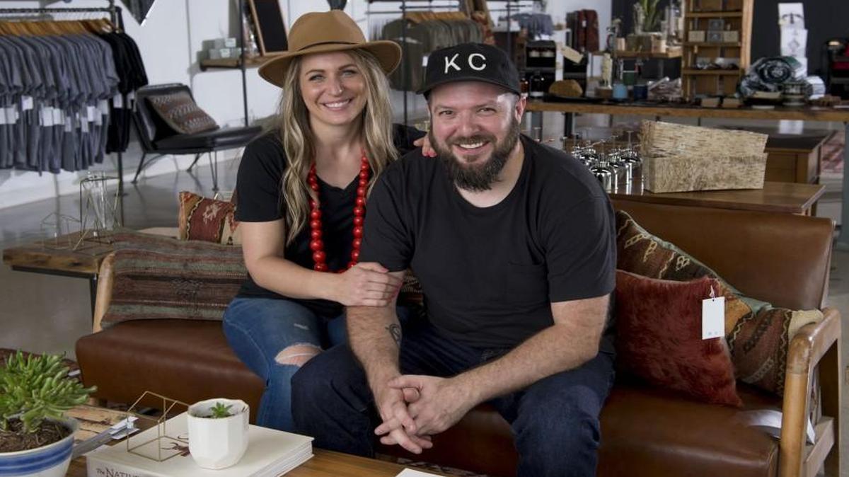 Ryan and Jessica Mead opened their retail store, Tyler Kingston Wood + Supply Co., on April 7. The store, which sells their handcrafted furniture as well as other home goods, is named after their sons, Gentry Tyler and Isaak Kingston.