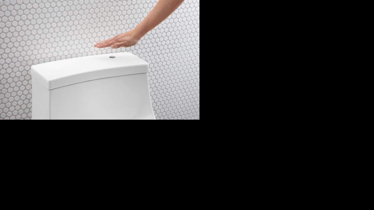 
Kohler’s San Souci touchless toilet ($700 at Home Depot), features a patented flush engine that delivers a fast, powerful flush.
