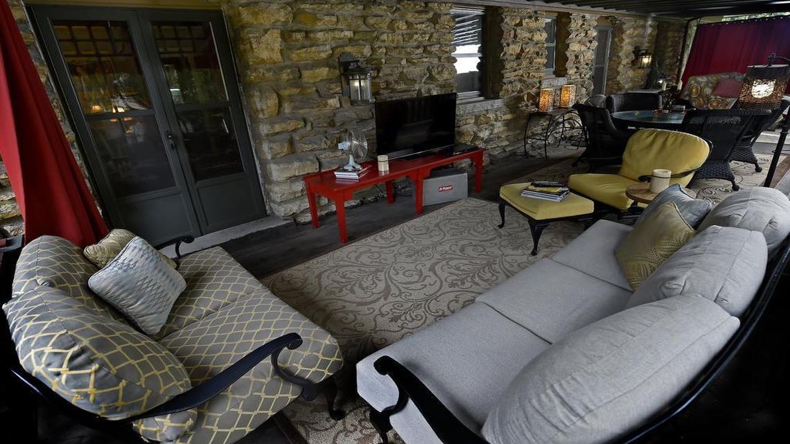 
On Sunday afternoons in the fall, you’ll often find Butch Rigby sitting here on his second floor front porch watching a Chiefs football game. During warmer months, Rigby and his fiancee, Christy Cubbage, spend most of their spare time on their front porches.
